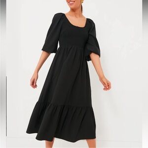 Pomander Place Black Seersucker Aleah Dress NWT Size Medium